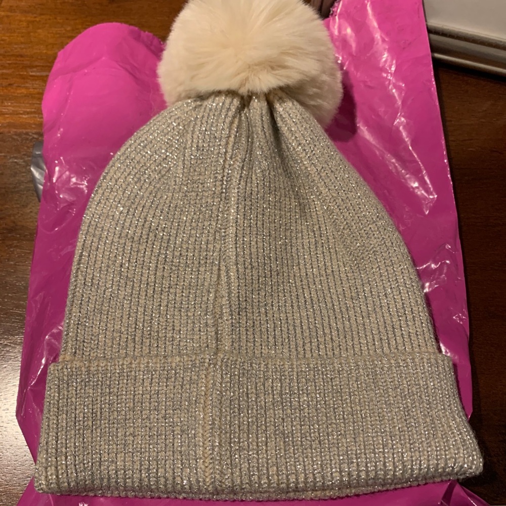 Winter cap hat shimmery and super soft
